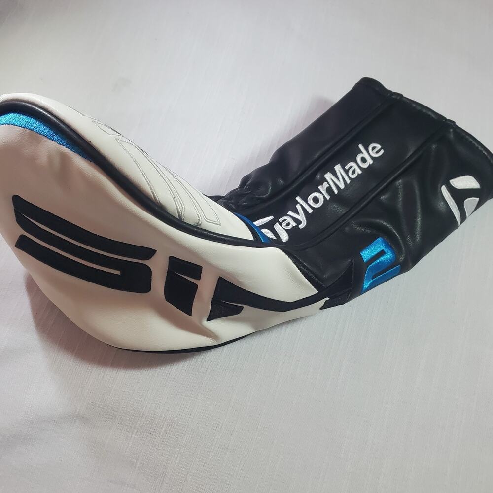 TaylorMade SIM2 Max Driver Headcover Golf Head Cover Black Blue White